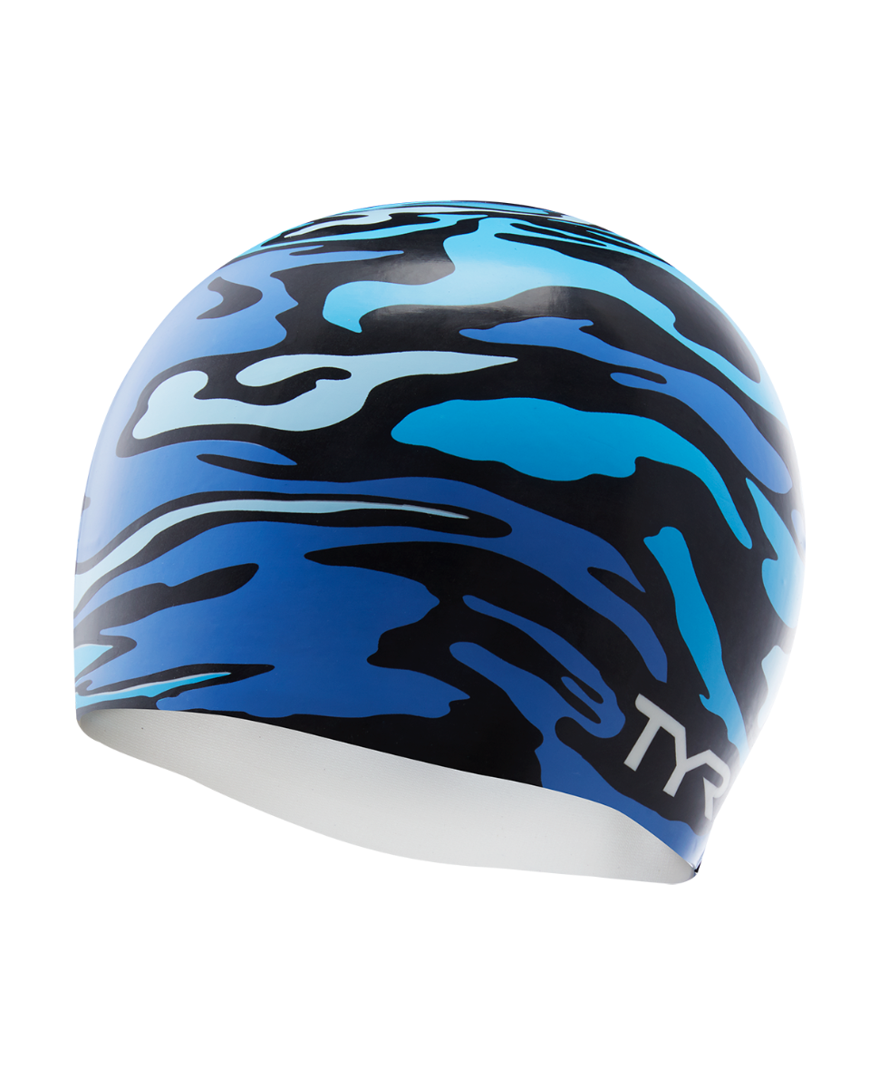 Camo SiliconeAdult Swim Cap