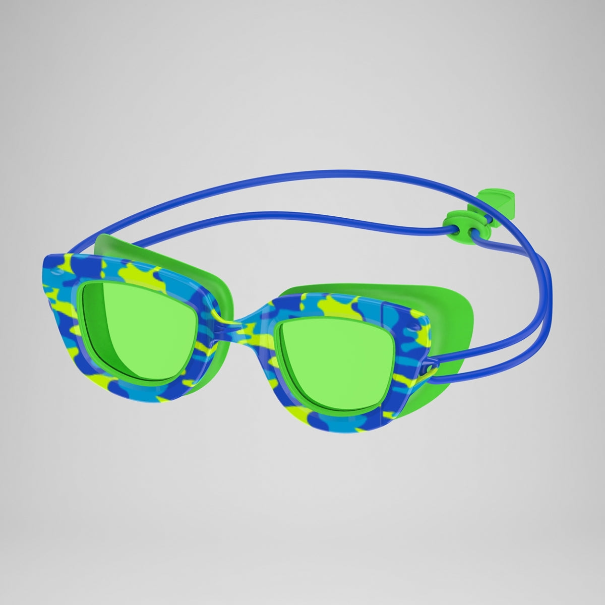 Kids Sunny G Pop Seasiders Print - Speedo Blue Camo/Jello Green