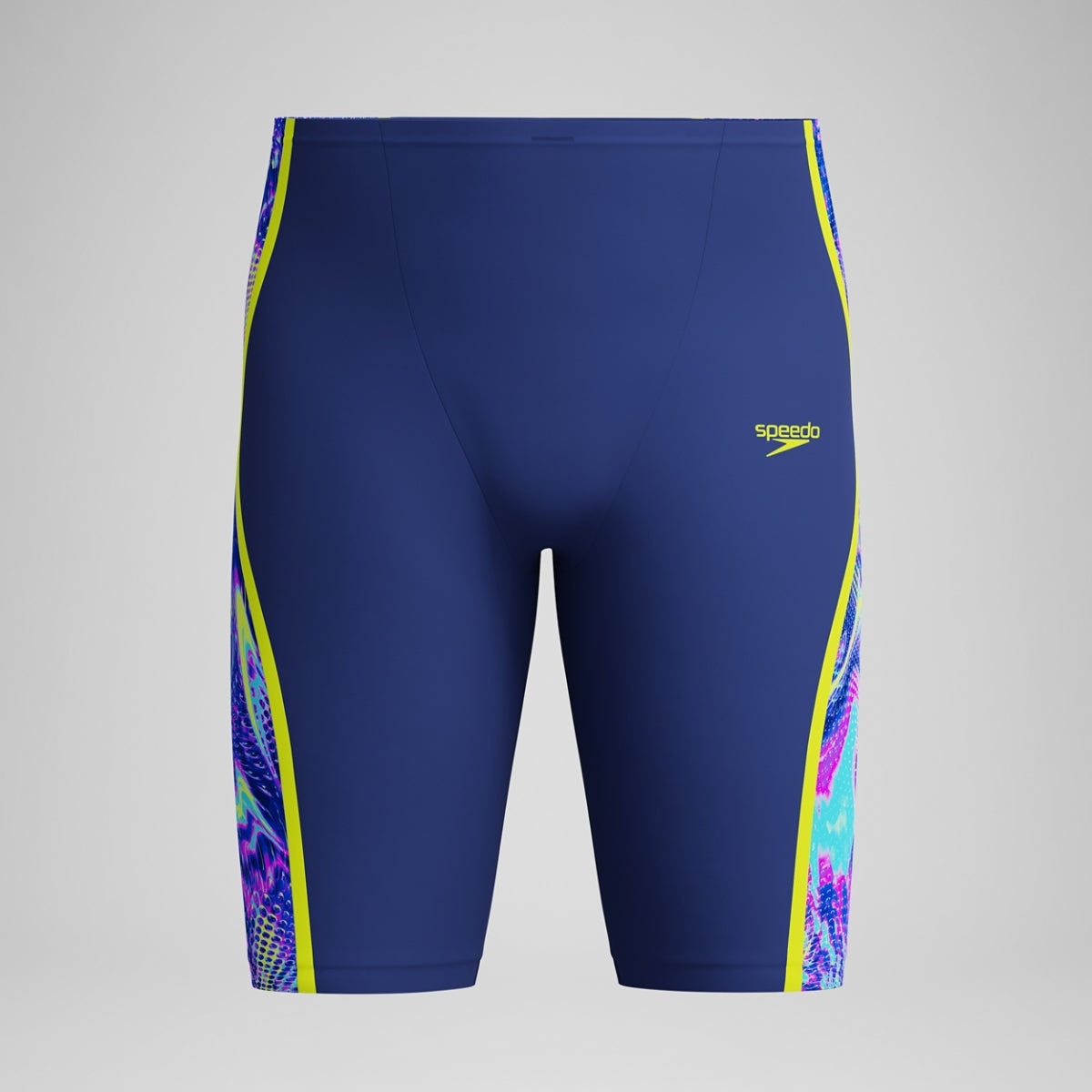 Fastskin LZR Pure Intent 2.0 Printed High Waist Jammer - Noble Navy/Morphosis/Hyper Yellow USA