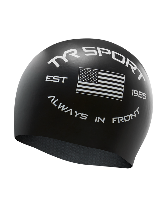 Adult Silicone Swim Cap - "Always in Front"