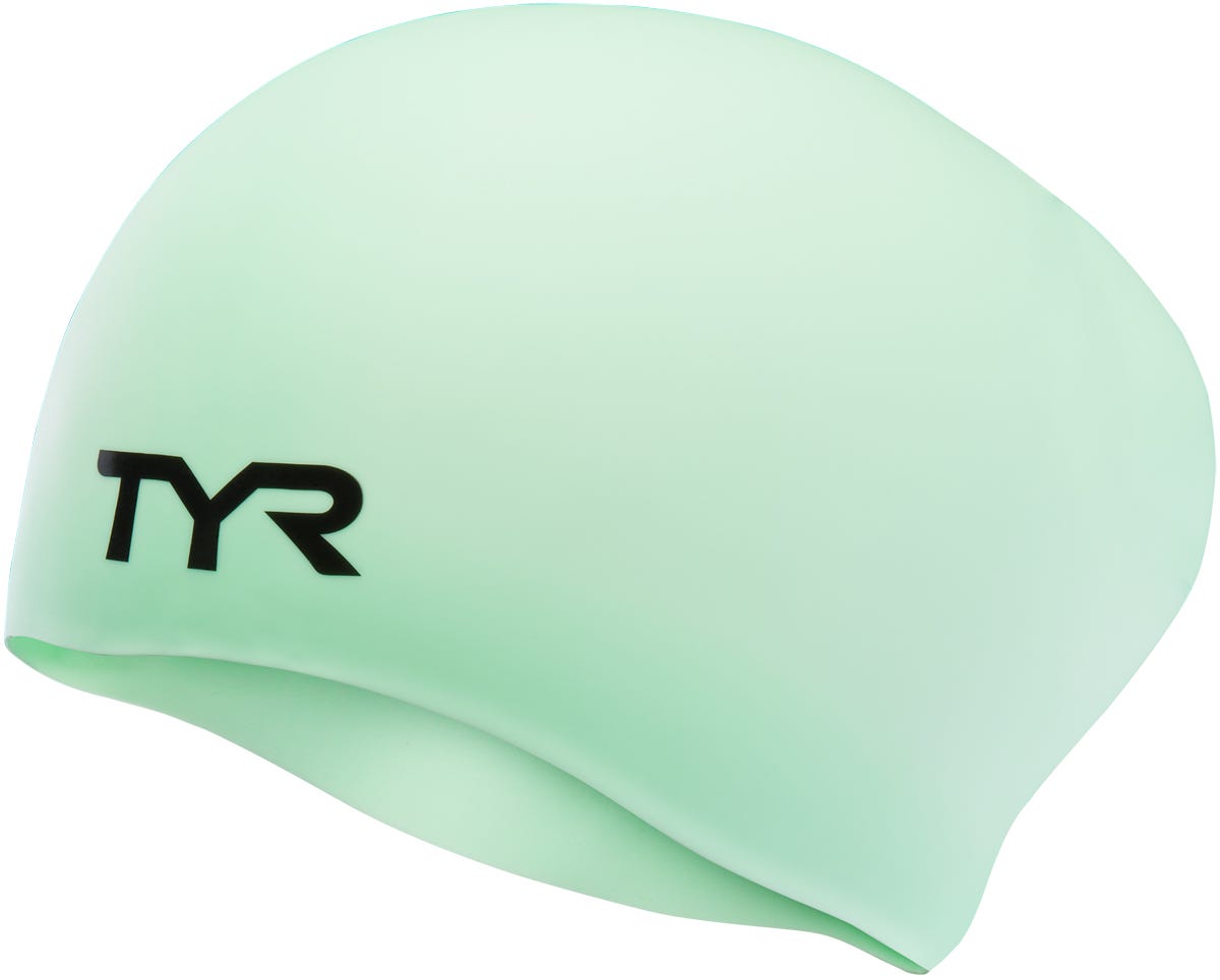 Adult Long Hair Silicone Wrinkle-Free Swim Cap
