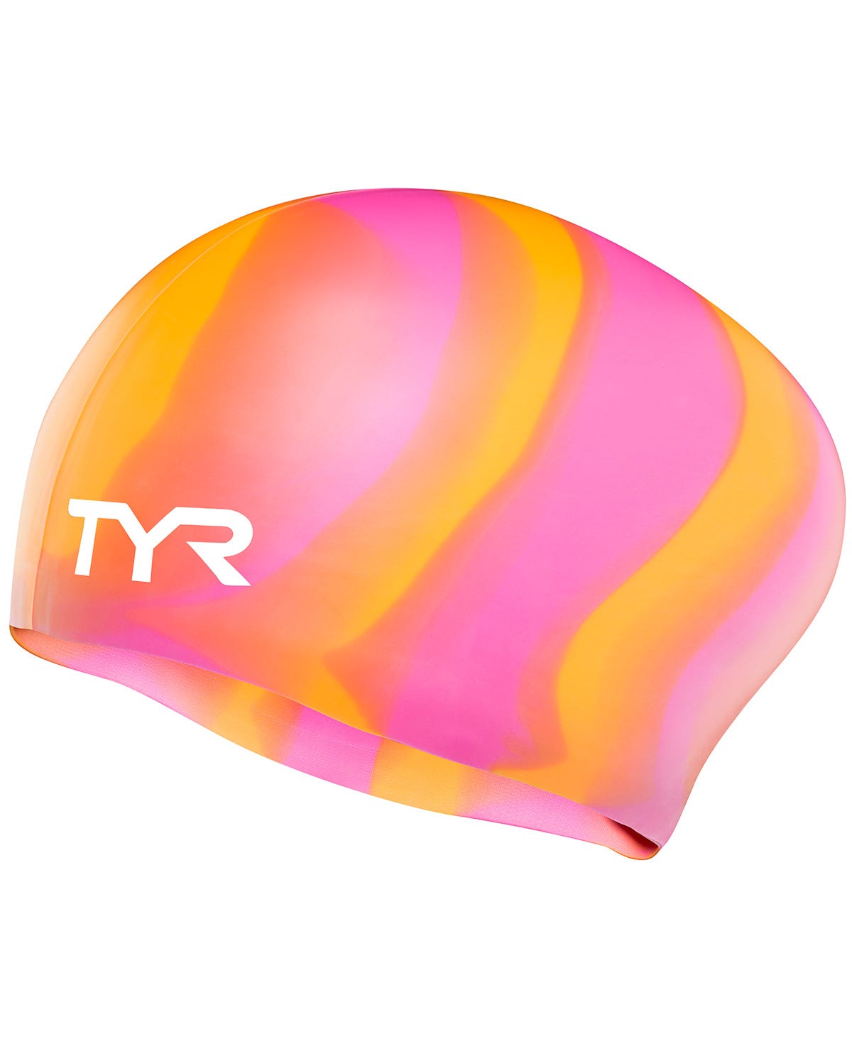 Adult Silicone Long Hair Wrinkle-Free Swim Cap