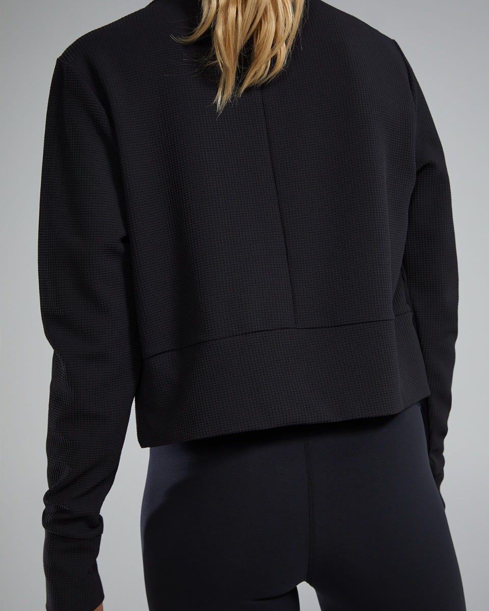 Waffle Cropped Pullover